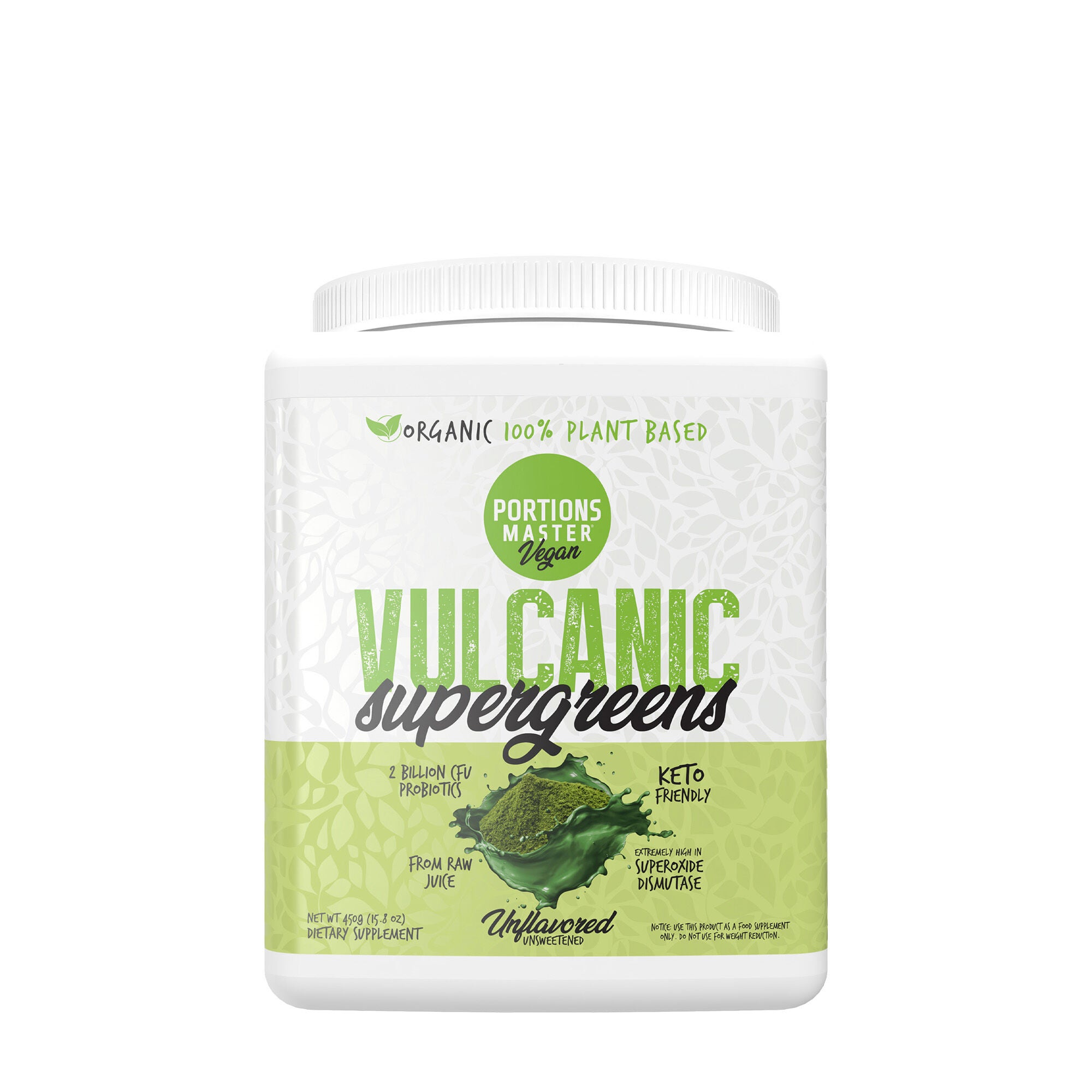 Vulcanic Supergreens - Unflavored - 15.8 oz. (90 Servings)